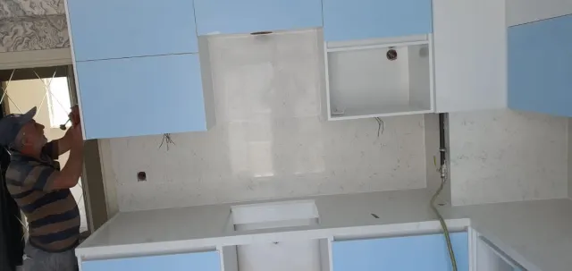 Beyaz Belenco Mutfak Tezgahı